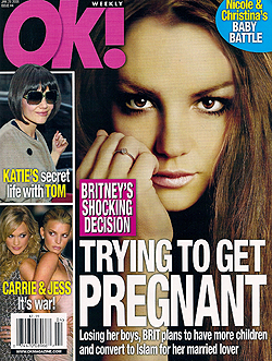 Illustration for article titled This Week In Tabloids: Britney Might Want A Baby & A Burka?